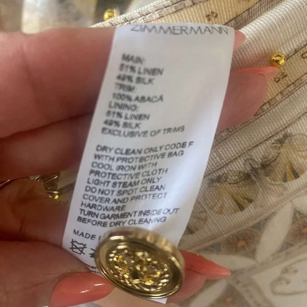 Sold out NWT Zimmermann high tide mini dress - Picture 6 of 8